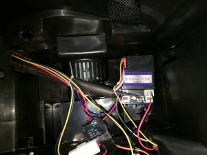 car control box and wiring