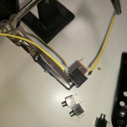 soldering wires to switch jack