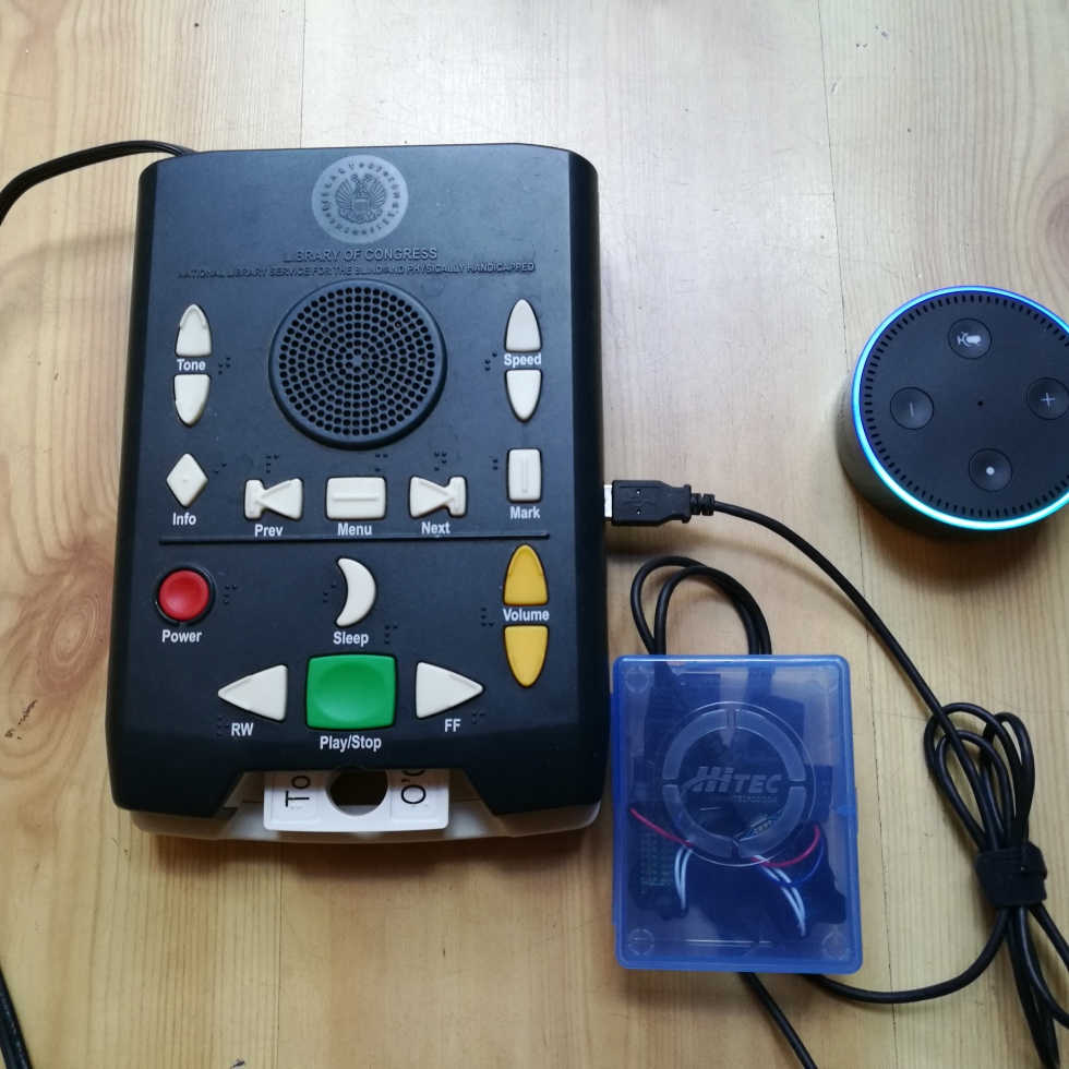 full voice activated talking book player setup